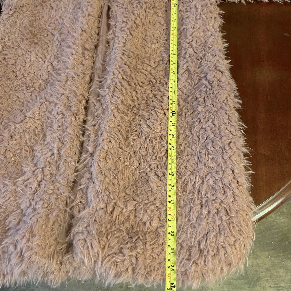 Wild Fable Faux Fur Coat in dusty-rose pink. - Picture 14 of 16